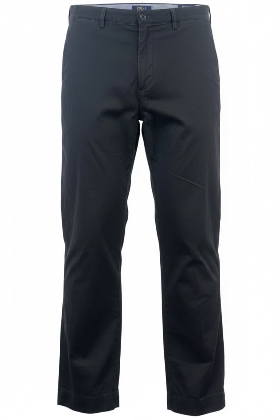 POLO RALPH LAUREN CHINO PANTS CLASSIC BLACK MEN PRE OWNED XL