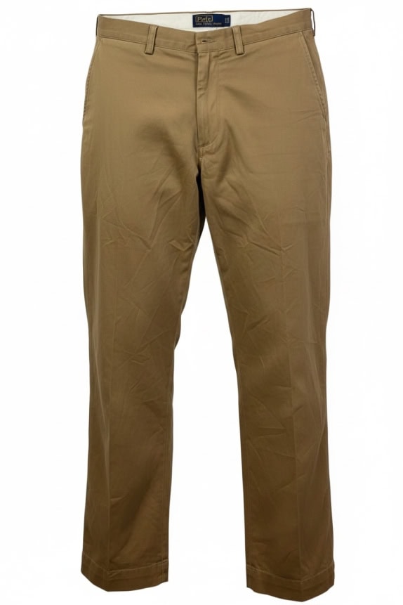 POLO RALPH LAUREN pantaloni chino rétro marroni da uomo L usati