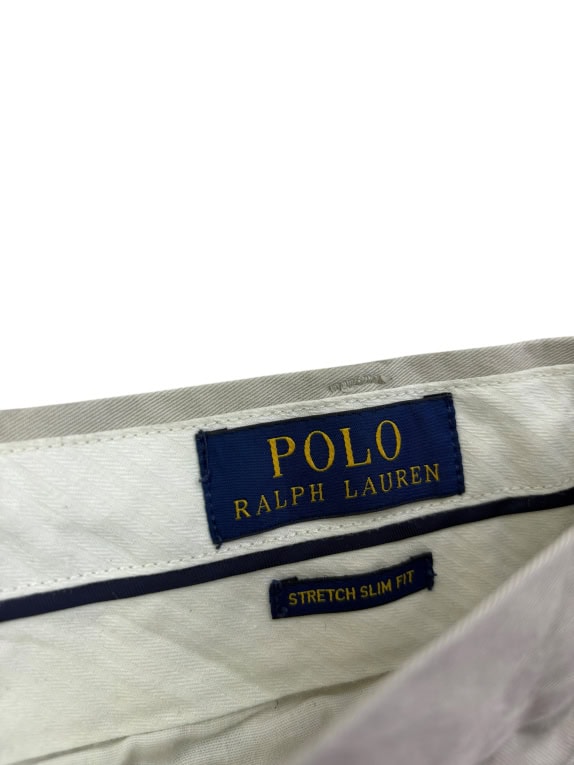 POLO RALPH LAUREN pantaloni chino rétro blu scuro da uomo L usato