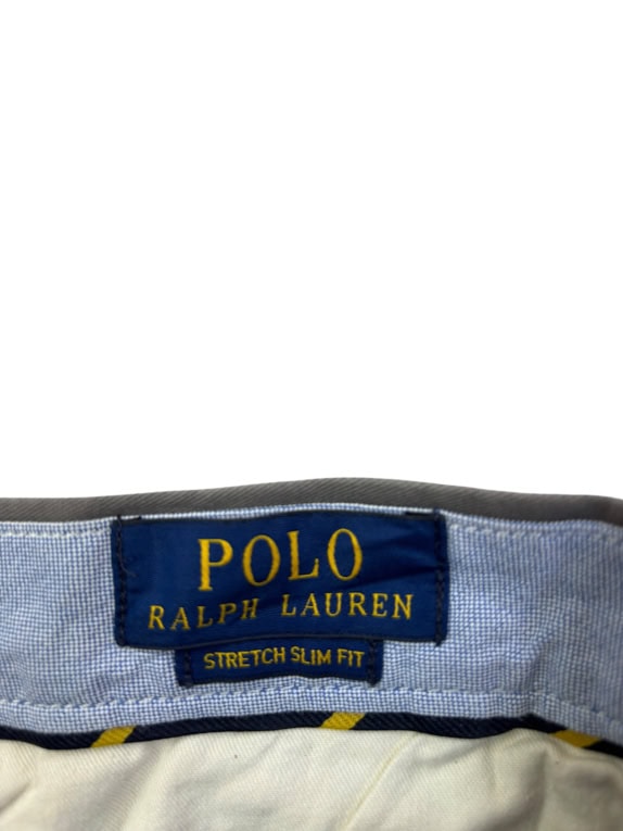 POLO RALPH LAUREN ΠΑΝΤΕΛΟΝΙ CHINO STRETCH SLIM FIT ΓΚΡΙ ΑΝΤΡΙΚΟ L pre-owned