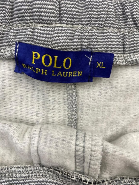 POLO RALPH LAUREN Pantaloni sportivi con nastro logo laterale grigi da uomo XL