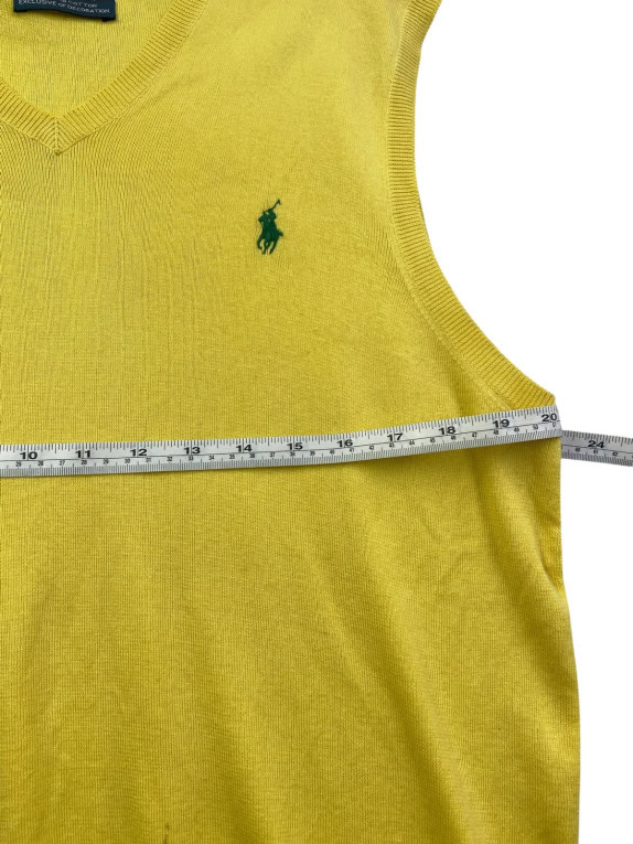 POLO RALPH LAUREN ΠΛΕΚΤΟ ΓΙΛΕΚΟ MINIMAL ΚΙΤΡΙΝΟ ΑΝΤΡΙΚΟ PRE OWNED M