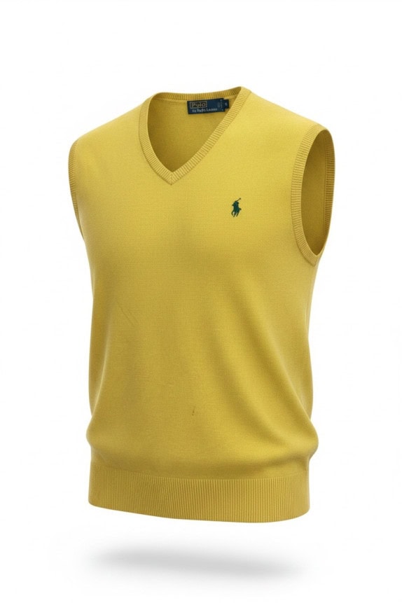 POLO RALPH LAUREN ΠΛΕΚΤΟ ΓΙΛΕΚΟ MINIMAL ΚΙΤΡΙΝΟ ΑΝΤΡΙΚΟ PRE OWNED M