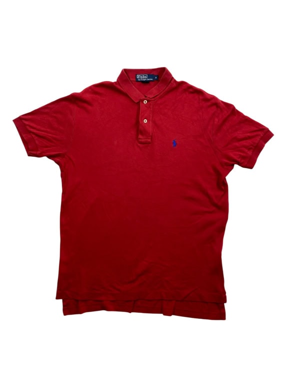 POLO RALPH LAUREN Polo Μπλούζα Casual Λογότυπο Κόκκινο Ανδρικό S