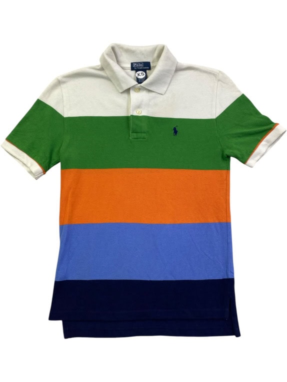 POLO RALPH LAUREN ΠΟΛΟ ΜΠΛΟΥΖΑ COLORBLOCK ΠΟΛΥΧΡΩΜΟ ΑΝΤΡΙΚΟ PRE OWNED XS