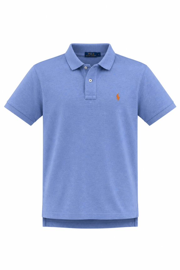 POLO RALPH LAUREN POLO SHIRT MINIMAL BLU UOMO PRE OWNED L