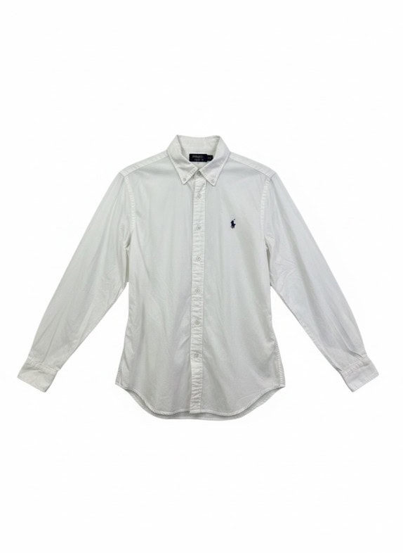 POLO RALPH LAUREN ΠΟΥΚΑΜΙΣΟ BUTTON DOWN MINIMAL OFF WHITE ΑΝΤΡΙΚΟ PRE OWNED S