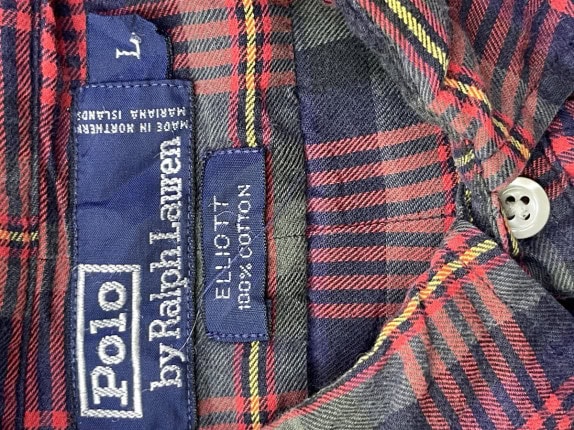 POLO RALPH LAUREN SHIRT CHECKED MULTICOLOUR MEN PRE OWNED L