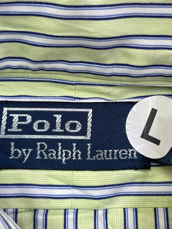 POLO RALPH LAUREN ΠΟΥΚΑΜΙΣΟ CLASSIC ΡΙΓΕ ΑΠΑΛΟ ΠΡΑΣΙΝΟ ΑΝΤΡΙΚΟ PRE OWNED