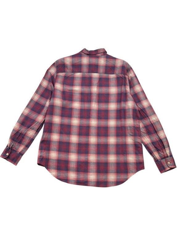 POLO RALPH LAUREN ΠΟΥΚΑΜΙΣΟ ΚΑΡΟ CLASSIC ΚΟΚΚΙΝΟ ΜΠΛΕ ΑΝΤΡΙΚΟ PRE OWNED M