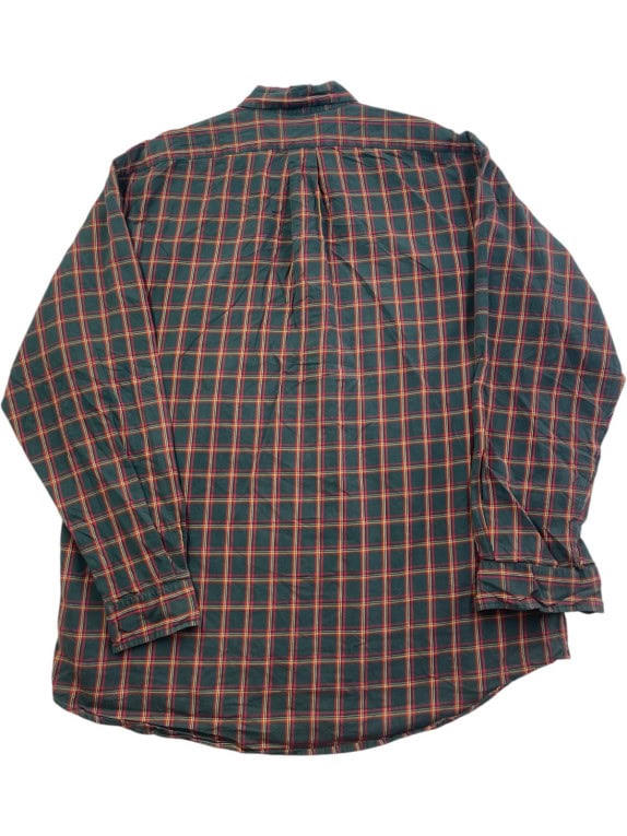 POLO RALPH LAUREN ΠΟΥΚΑΜΙΣΟ ΚΑΡΟ CLASSIC ΣΚΟΥΡΟ ΠΡΑΣΙΝΟ ΑΝΤΡΙΚΟ PRE OWNED L