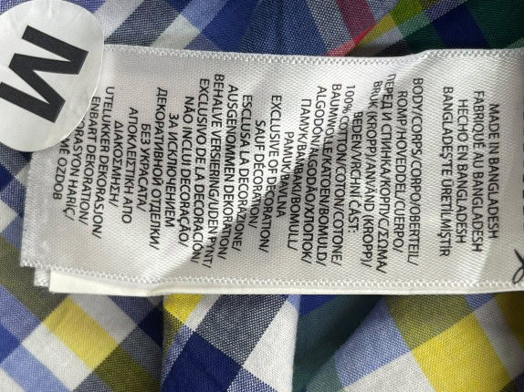 POLO RALPH LAUREN ΠΟΥΚΑΜΙΣΟ ΚΑΡΟ ΜΠΛΕ ΑΝΤΡΙΚΟ PRE OWNED M
