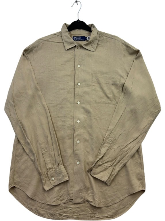 POLO RALPH LAUREN ΠΟΥΚΑΜΙΣΟ ΚΛΑΣΙΚΟ ΜΠΕΖ ΑΝΤΡΙΚΟ PRE OWNED M