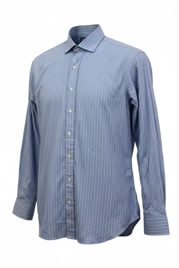 POLO RALPH LAUREN ΠΟΥΚΑΜΙΣΟ ΡΙΓΕ ΜΠΛΕ ΑΝΤΡΙΚΟ XL pre-owned