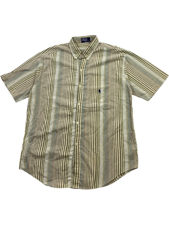 POLO RALPH LAUREN ΠΟΥΚΑΜΙΣΟ VINTAGE KENTHΜΕΝΟ ΛΟΓΟΤΥΠΟ ΡΙΓΕ ΑΝΔΡΙΚΟ L