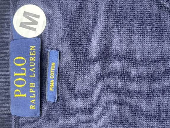 POLO RALPH LAUREN ΠΟΥΛΟΒΕΡ V NECK MINIMAL NAVY ΑΝΤΡΙΚΟ PRE OWNED M
