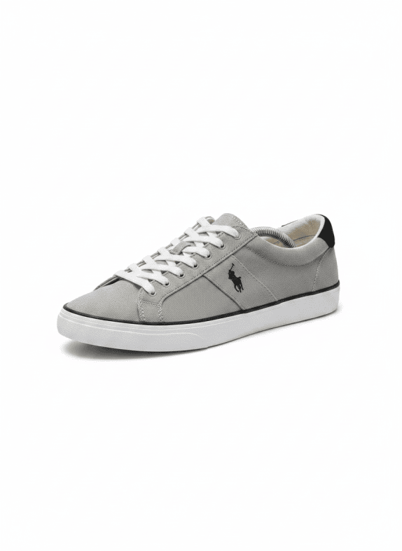 POLO RALPH LAUREN SNEAKERS MINIMAL ΓΚΡΙ ΑΝΤΡΙΚΟ PRE OWNED EU 42