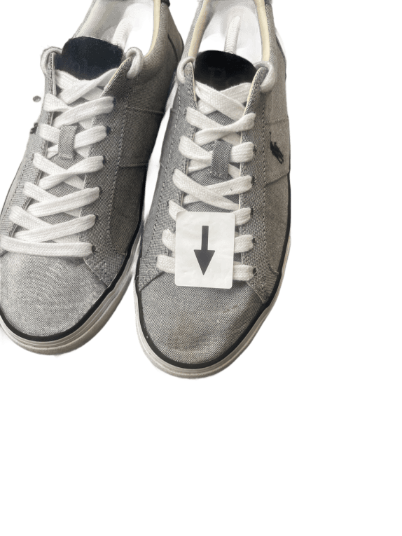 POLO RALPH LAUREN SNEAKERS MINIMAL ΓΚΡΙ ΑΝΤΡΙΚΟ PRE OWNED EU 42