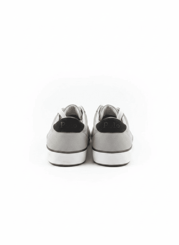 POLO RALPH LAUREN SNEAKERS MINIMAL ΓΚΡΙ ΑΝΤΡΙΚΟ PRE OWNED EU 42