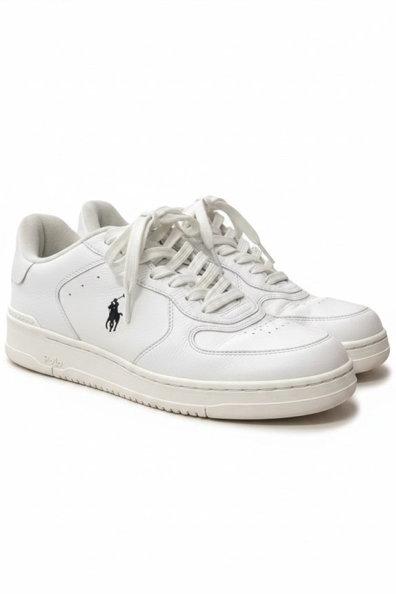 POLO RALPH LAUREN SNEAKERS MINIMAL BIANCO UNISEX PRE OWNED EU39