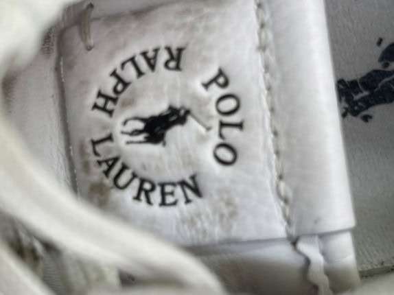 POLO RALPH LAUREN SNEAKERS MINIMAL BIANCO UNISEX PRE OWNED EU39