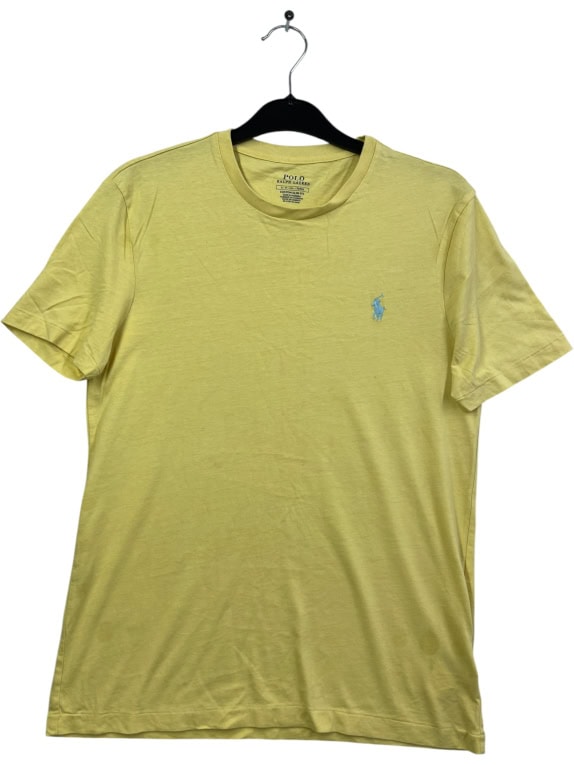 POLO RALPH LAUREN T-Shirt Custom Slim Fit Logo Κίτρινο UNISEX M