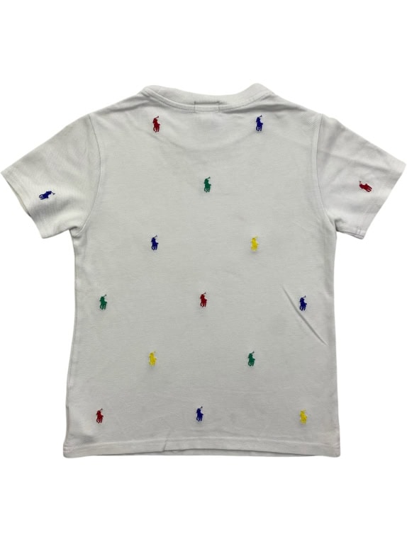 POLO RALPH LAUREN T-SHIRT LOGO PRINT ΛΕΥΚΟ XS