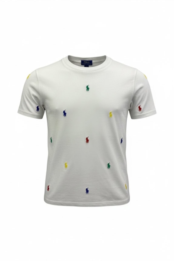 POLO RALPH LAUREN T-SHIRT LOGO PRINT ΛΕΥΚΟ XS