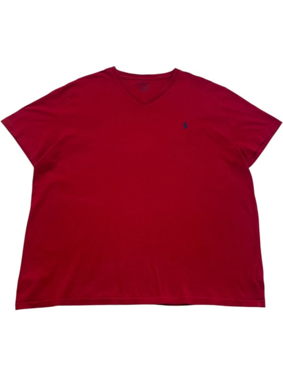 POLO RALPH LAUREN T SHIRT MINIMAL RED ΑΝΤΡΙΚΟ PRE OWNED XL