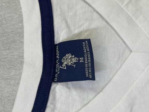 U.S POLO ASSN T SHIRT MINIMAL WHITE ΑΝΤΡΙΚΟ PRE OWNED M