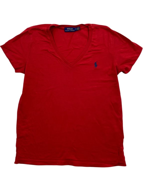 Polo Ralph Lauren T-Shirt V-Neck Logo Κόκκινο UNISEX M