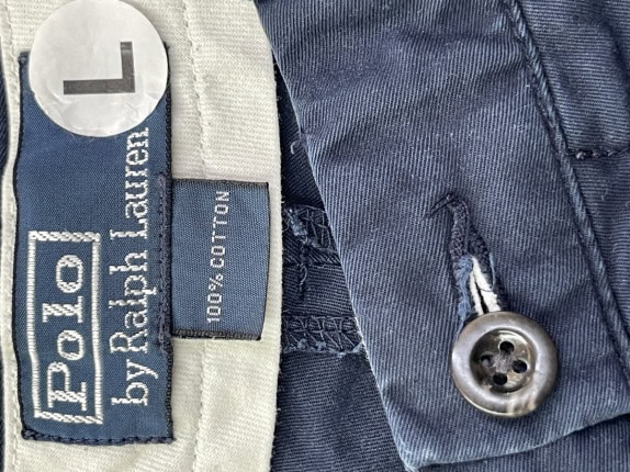 POLO RALPH LAUREN ΒΕΡΜΟΥΔΑ CHINO ΜΠΛΕ ΑΝΤΡΙΚΟ PRE OWNED L