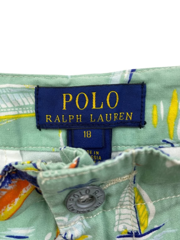 POLO RALPH LAUREN ΒΕΡΜΟΥΔΑ CHINO VINTAGE ALOHA PRINT ΜΕΝΤΑ UNISEX ΜΕΓΕΘΟΣ 18