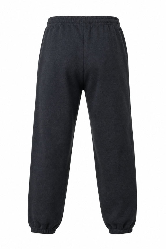 90s POLO SPORT RALPH LAUREN PANTALONI DA TUTA SPORTSWEAR NERO SBIADITO UOMO PRE OWNED M