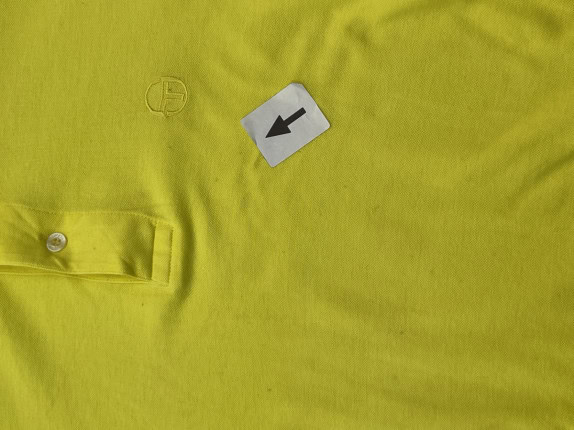SERGIO TACCHINIΠΟΛΟ SHIRT MINIMAL ΚΙΤΡΙΝΟ ΑΝΤΡΙΚΟ PRE OWNED L
