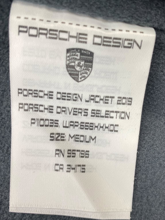 PORSCHE DESIGN Hooded Jacket Vintage Logo Black/Red Men’s M