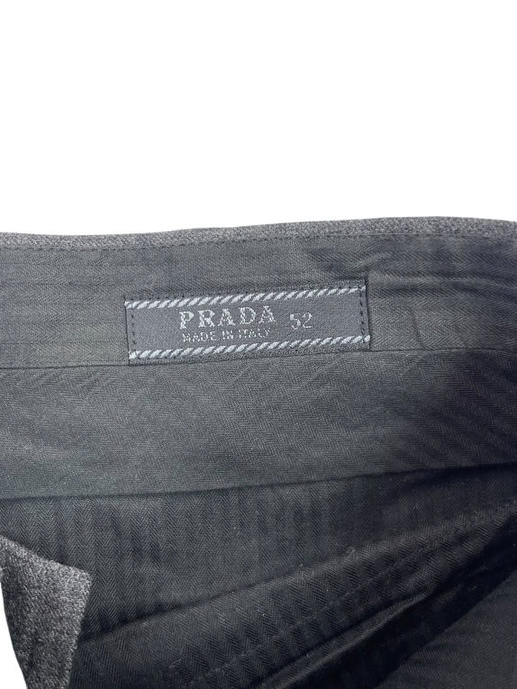 Prada Tailored Pants Elegant Minimal Grey Men’s L