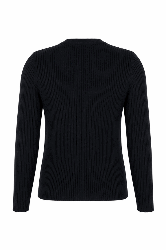 1990s PRADA RIBBED KNIT TOP BLACK MALE PRE OWNED S
