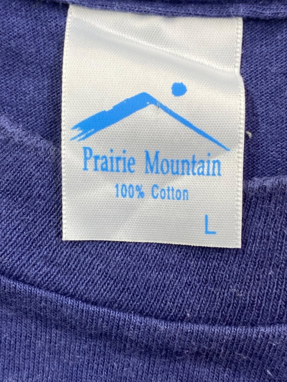 PRAIRIE MOUNTAIN T-SHIRT WYOMING CHEYENNE LOGO ΜΠΛΕ UNISEX L