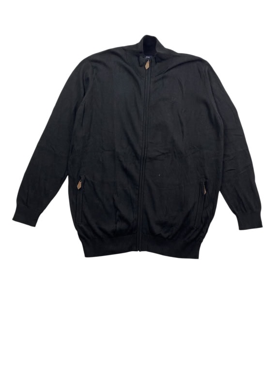 PRE END Πλεκτή Ζακέτα Zip Casual Μαύρη Ανδρική