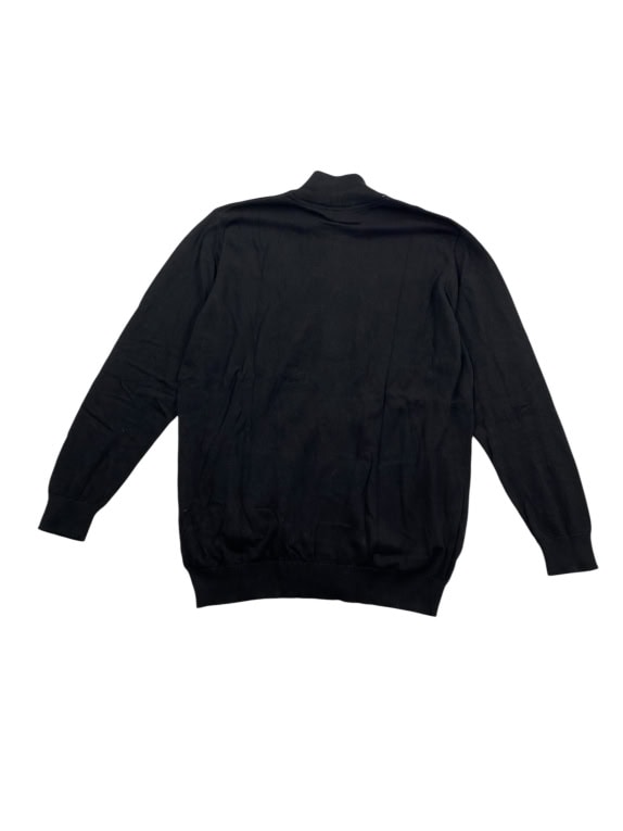 PRE END Πλεκτή Ζακέτα Zip Casual Μαύρη Ανδρική