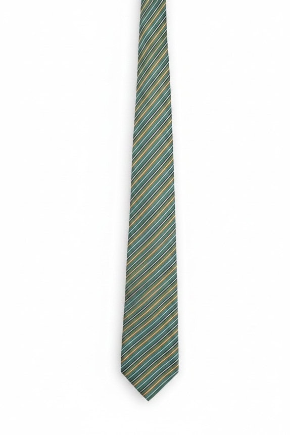PRIMO EMPORIO CRAVATTA CLASSICA RIGATA VERDE UOMO PRE OWNED