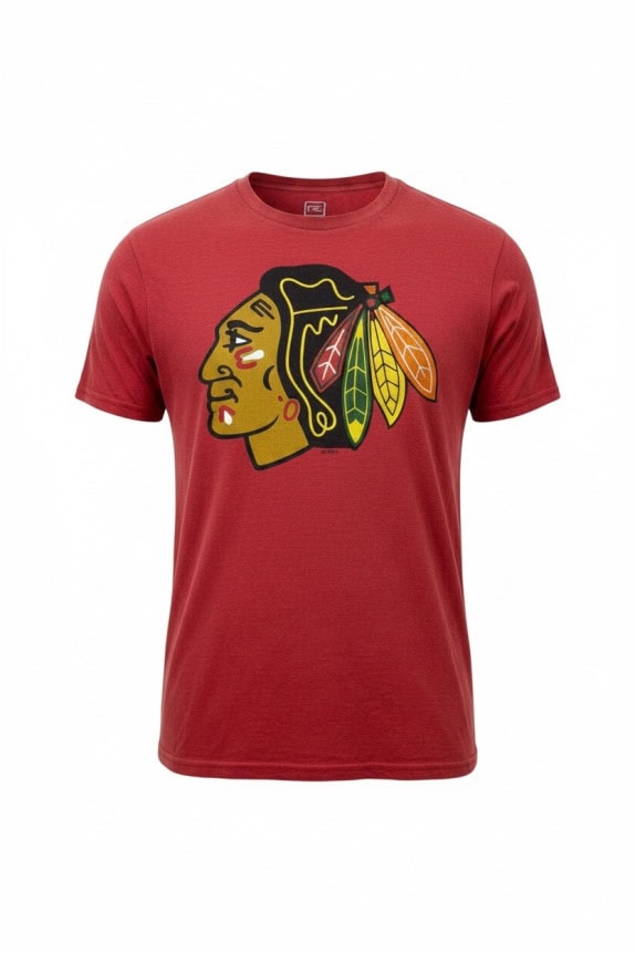 PRO EDGE NHL T SHIRT SPORTSWEAR GRAPHIC ROSSA UOMO PRE OWNED L