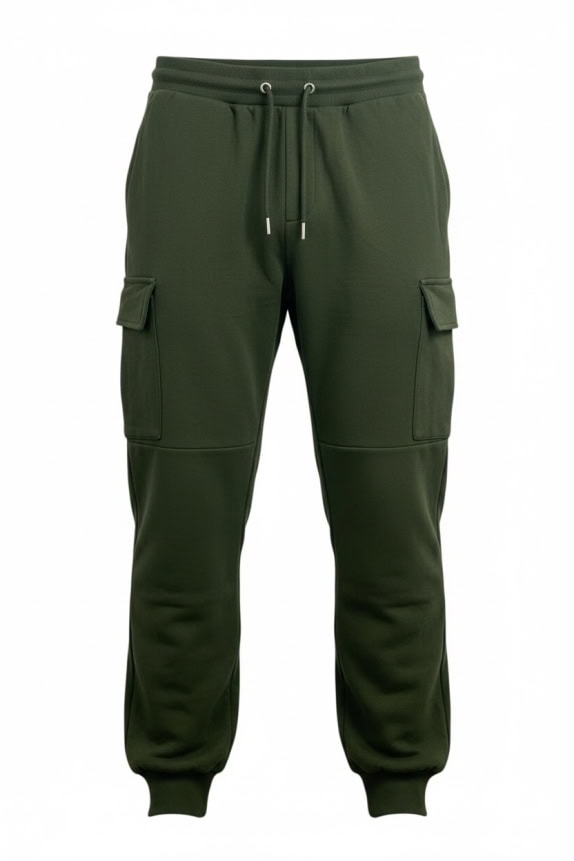PRODUKT Pantaloni cargo da uomo stile tuta kaki L