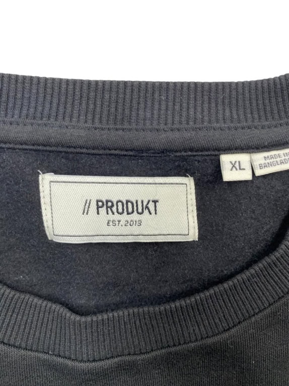 PRODUKT Minimal Basic Sweatshirt Black Men's XL