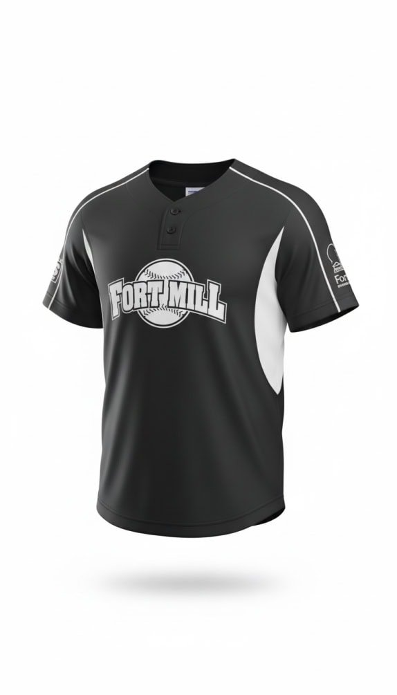 Protime Sports Fort Mill Baseball Jersey Μαύρο YL