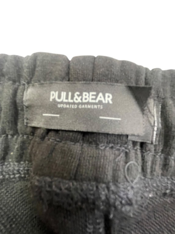 Pull&Bear Φόρμα Παντελόνι Casual Logo Μαύρο Ανδρικό XL