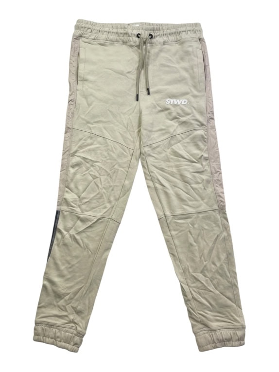 PULL&BEAR Φόρμα Παντελόνι Jogger Casual Λογότυπο Μπεζ Ανδρικό L