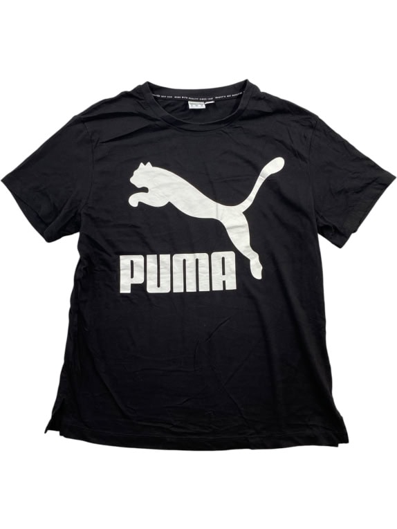 Puma Men’s Black T-Shirt with Logo Size M