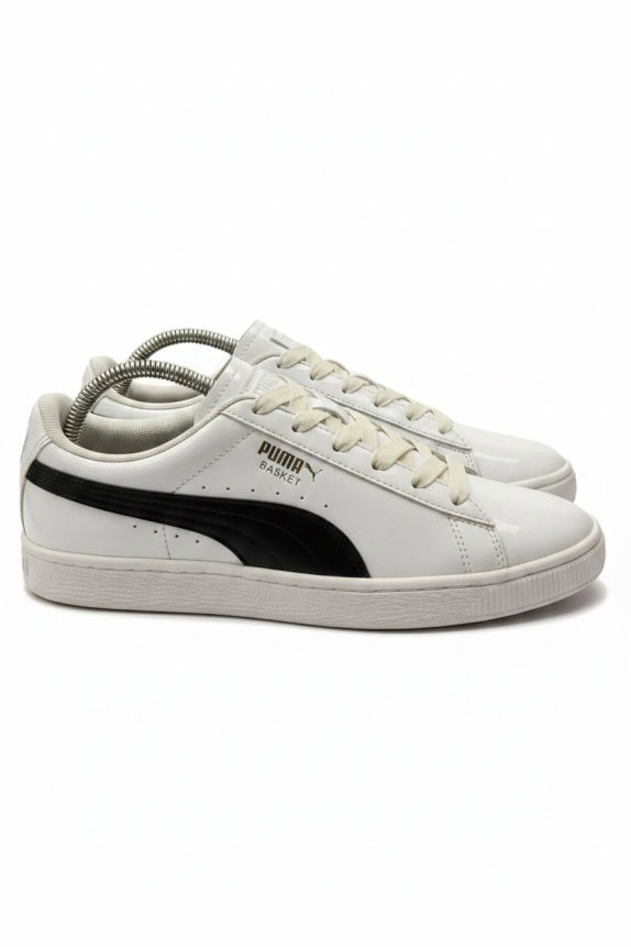 PUMA BASKET SNEAKERS CLASSIC ΛΕΥΚΟ ΜΑΥΡΟ UNISEX PRE OWNED EU 40.5